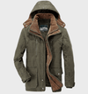 Nelson | Dicker cappotto invernale per uomo con cappuccio e tasche profonde giacca