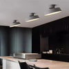 Lampada da soffitto LED moderna girevole con illuminazione intelligente
