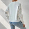 Florena - Maglione Casual con Fiori per Donna