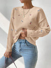 Florena - Maglione Casual con Fiori per Donna