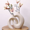 Vaso intrecciato per fiori