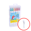 Set di evidenziatori colorati - 12 penne doppie con punta fine e larga
