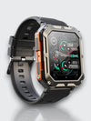 Onverwoestbaar Smartwatch met Hartslagmeter en 14 Dagen Batterijduur – Waterdicht en Schokbestendig voor Actieve Professionals - Oranje 5