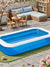 Opblaasbaar Zwembad voor 4 Personen - Duurzaam PVC Family Pool met Ruimtelijk Ontwerp en Comfortabele Loungefunctie | B
