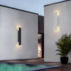 SilverRain - Lampada da parete impermeabile moderna in alluminio