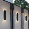 SilverRain - Lampada da parete impermeabile moderna in alluminio