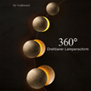 Sonnenstrahl - Elegante lampada da parete LED con funzione di rotazione a 360° per stile industriale