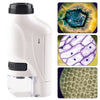 Microscopio tascabile portatile con zoom 60-120x | Microscopio educativo per bambini - Insegnagli a scoprire