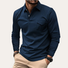 Poloshirt met lange mouwen voor heren | Tijdloos design 3