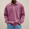 Poloshirt met lange mouwen voor heren | Zachte katoenmix 4