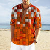 Poloshirt voor heren, 3D-printontwerp | Normale pasvorm 3