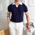 Poloshirt voor heren, korte mouwen, gebreid | normale pasvorm 0