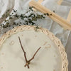 Ronde Rieten Wanduhr