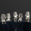 Lampada da tavolo ricaricabile USB dorata – illuminazione dimmerabile con lunga durata della batteria