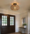 Lumora - Lampada da soffitto intrecciata retrò