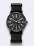 Robuuste Field Watch met Textielband en Duidelijke 24-Uurs Weergave - Lichtgewicht met Precisie Quartz Uurwerk | Zwart