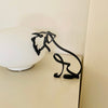 Minimalistische Hundekunstskulptur