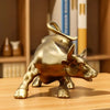 Wall Street Stier Markt Harz Ornamenten Feng Shui Welvaart Standbeeld