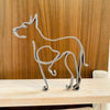 Minimalistische Hundekunstskulptur
