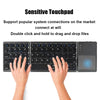 Draadloos opvouwbaar Bluetooth-toetsenbord met touchpad – Compact, veelzijdig en ultra-draagbaar