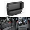 Organizer per sedile auto in pelle + portabicchieri