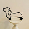 Minimalistische Hundekunstskulptur