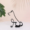 Minimalistische Hundekunstskulptur