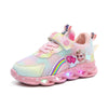 Scarpe da ginnastica arcobaleno glitterate - Scarpe LED per bambini
