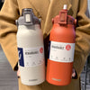 Ultra Capacità 1300ML Bottiglia Termica in Acciaio Inox con Cannuccia - Perfetta per bevande calde e fredde, Sport e Tempo libero