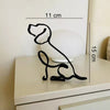 Minimalistische Hundekunstskulptur