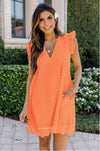 Korte jurk met flared mouwen - Stylish en zeer comfortabel