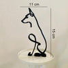 Minimalistische Hundekunstskulptur