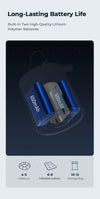 FLEXTAILGEAR Mini Pompa X Pompa d'Aria Portatile Attrezzatura da Campeggio Gadget Esterni Ricaricabile per Escursionismo/Nuoto/Illuminazione