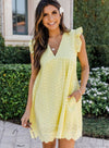 Korte jurk met flared mouwen - Stylish en zeer comfortabel