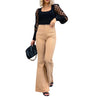 Damen Cordhosen Ausgestellte Hose