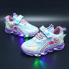 Scarpe da ginnastica arcobaleno glitterate - Scarpe LED per bambini
