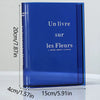 Heldere boekenvase