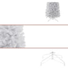 Sottile albero di Natale artificiale bianco - Perfetto per spazi piccoli