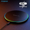 30W Snelle Draadloze Oplaadpad | Premium USB C Oplaadkabel MagSafe Oplader voor Apple iPhone, Samsung & Android - Snelle Draadloze Oplaadpad