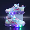 Scarpe da ginnastica arcobaleno glitterate - Scarpe LED per bambini