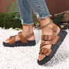 Amel™ - Vegan leren zomersandalen