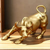 Wall Street Stier Markt Harz Ornamenten Feng Shui Welvaart Standbeeld