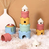 StackCastle - Castello Impilabile in Silicone & Bicchieri da Dentizione