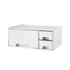 Supporto multifunzione per monitor da scrivania, porta tastiera, supporto per monitor con cassetto, rialzo