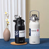 Ultra Capacità 1300ML Bottiglia Termica in Acciaio Inox con Cannuccia - Perfetta per bevande calde e fredde, Sport e Tempo libero