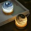 KosmosGloed - Lampada Notturna 3D Pianeti di Cristallo