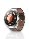 Slim Sporthorloge metActiviteitenmonitor – Waterdicht Bluetooth Horloge voor Dames en Heren - Bruin