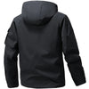 Softshell lichtgewicht jack voor heren | Verstelbare capuchon, windbestendig 4