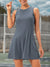 Sportieve Mouwloze Kleding en Compressiekorts Set voor Dames – Ademend Sportkleding - Griijs