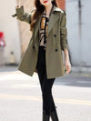 Stijlvolle Dames Trenchcoat – Warme Elegantie voor Herfst & Winter | Groen